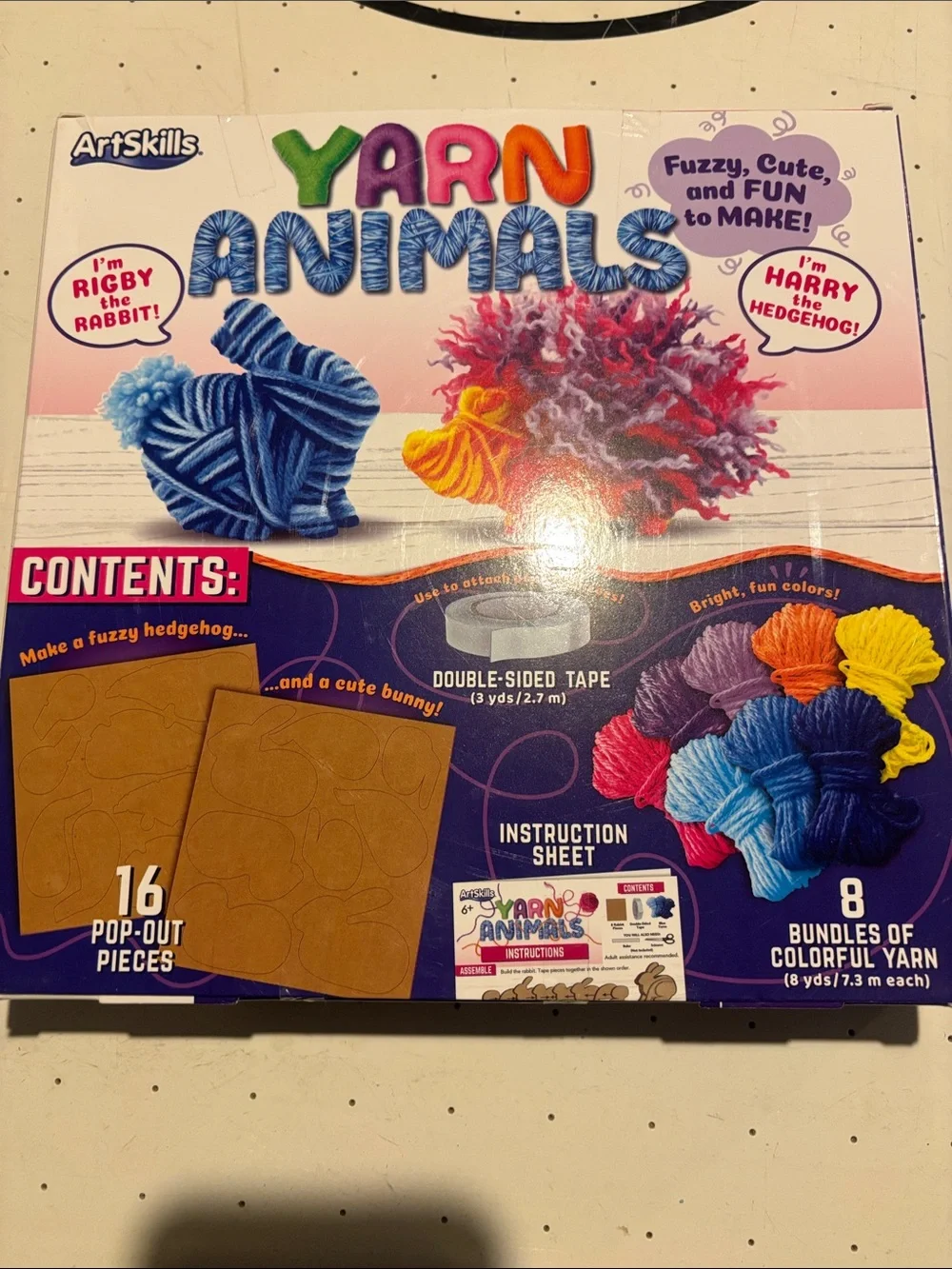 Yarn Animals Craft Kit - Multicolor